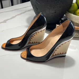 Christian Louboutin Sunburst Wedge Heel